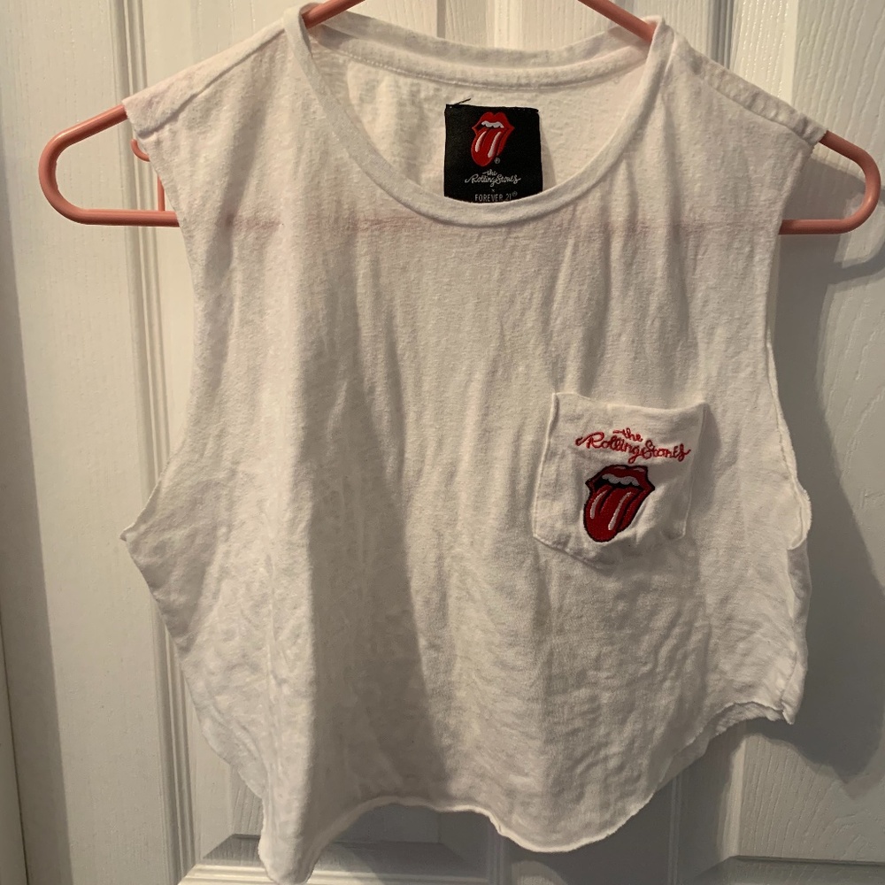 Rolling Stones Crop Top